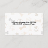 schaar | Kat Dog Love | Groomer | QR-code Visitekaartje (Achterkant)