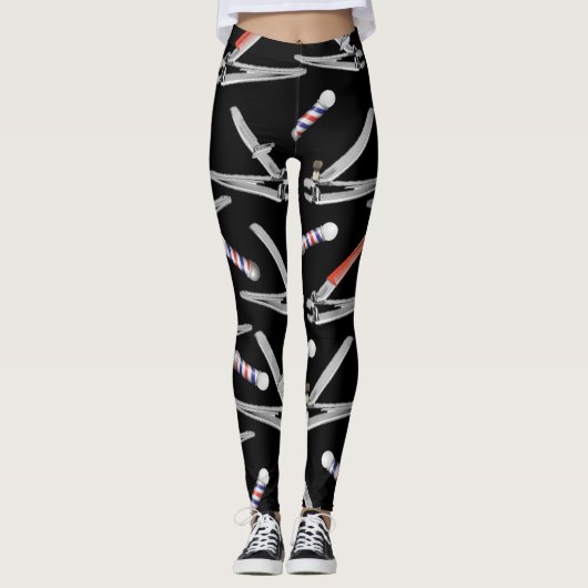 Schaar Klem Legging Met Kapper Paal (Voorkant)