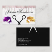 schaar | Kleurkleurstof | Vrouwenhaar Visitekaartje (Voorkant / Achterkant)