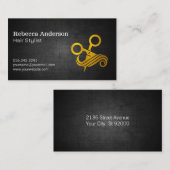 Schaar Knippende Haar Logo Visitekaartje (Voorkant / Achterkant)