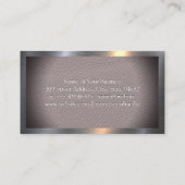 schaar | Leder | Visitekaartje metallisch Lijst (Achterkant)