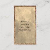 Schaar | Leren rand Visitekaartje (Achterkant)