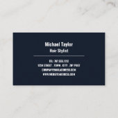 Schaar, Logo, haarlijst, haarsalon Visitekaartje (Achterkant)