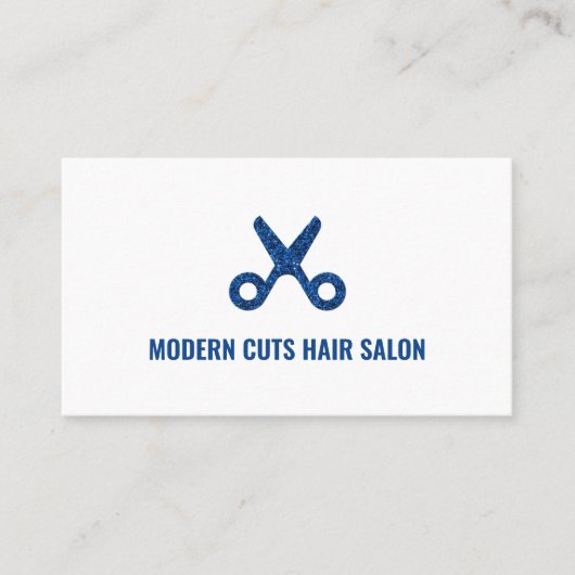 Schaar, Logo, haarlijst, haarsalon Visitekaartje (Voorkant)