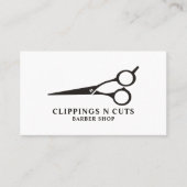 Schaar, Logo, Mannen, kappers Visitekaartje (Voorkant)