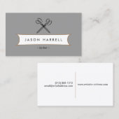  SCHAAR LOGO voor kapper, kapper Visitekaartje (Voorkant / Achterkant)