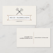 SCHAAR LOGO voor naaister, Crafters Visitekaartje (Voorkant / Achterkant)