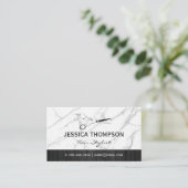 schaar | Marmer Wood Visitekaartje (Staand voorkant)