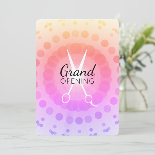 Schaar met gloeiende schaar kaart (Staand voorkant)