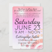 Schaar met gloeiende schaar kaart (Achterkant)