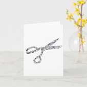 schaar met halsdoorsnede kaart (Gele Bloem)