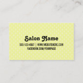 schaar met schattig haar visitekaartje (Achterkant)