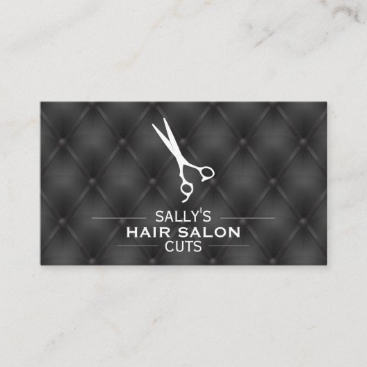 Schaar met scheidingswanden | Luxe bekledingscushi Visitekaartje (Voorkant)