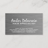 Schaar | Metaal Textuur Visitekaartje (Achterkant)