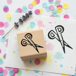 Schaar Mini Houten Kunst Stempel