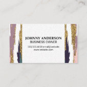 schaar | Moderne kunst Boho stijl Afsprakenkaartje (Achterkant)