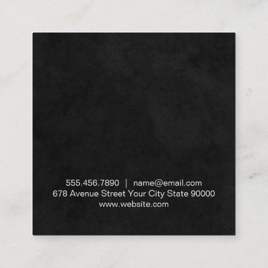 Schaar Moderne Rustieke Kapsalon en Schoonheidssal Afsprakenkaartje (Achterkant)