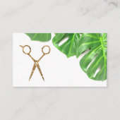 Schaar | Monstera Afsprakenkaartje (Voorkant)