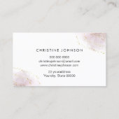 schaar op FAUX glitter waterverf Visitekaartje (Achterkant)