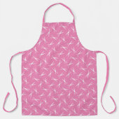 Schaar Pattern Barber and Hair Salon Pink Schort (Voorkant)