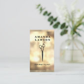 Schaar pictogram | Gold Boke Visitekaartje (Staand voorkant)