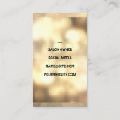 Schaar pictogram | Gold Boke Visitekaartje (Achterkant)