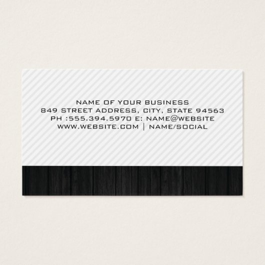 schaar | Punch Card Visitekaartje (Achterkant)