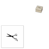 Schaar Salon Barber Shop Loyalty Stamp Rubberstempel (Gestempeld)