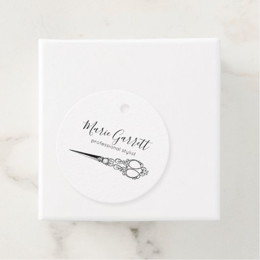  schaar Salon Bedankjes Labels (In situ)