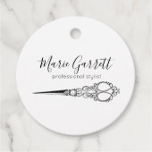 schaar Salon Bedankjes Labels (Voorkant)