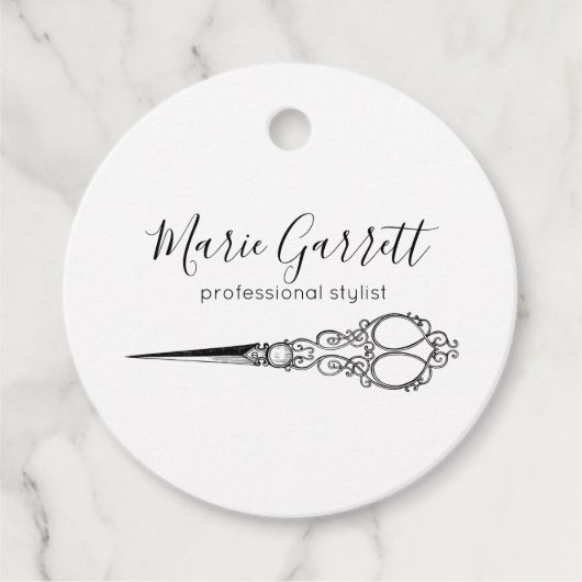  schaar Salon Bedankjes Labels (Voorkant)