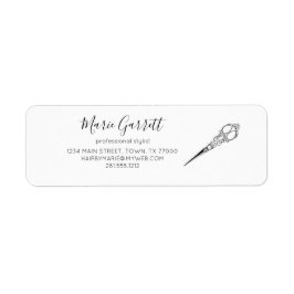  schaar Salon Business Address Label