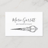 schaar Salon Business Afsprakenkaartje (Achterkant)