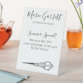  schaar Salon Business Reclamebord Met Voetstuk (Insitu)