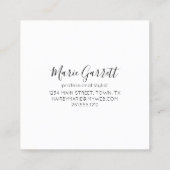  schaar Salon Vierkante Visitekaartje (Achterkant)