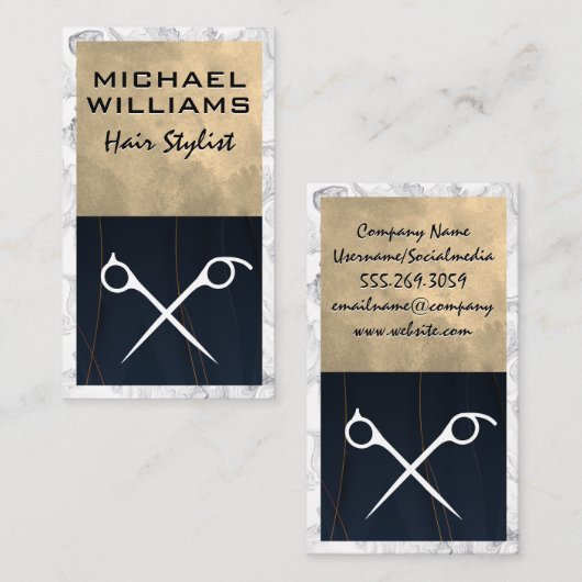 schaar | Salon Visitekaartje (Voorkant / Achterkant)