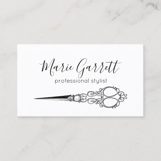  schaar Salon Visitekaartje (Voorkant)
