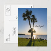 Schaar Silhouet Palmboom Dankjewelsansichtkaart Briefkaart (Voorkant / Achterkant)