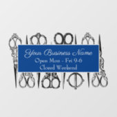 schaar Stylist Raamsticker (Vel)