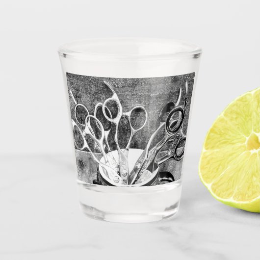 Schaar van de Stijllijst van het haar - Hulpmiddel Shot Glas (Voorkant)