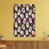 Schaar van de Suikerschedel en bloedige intimidati Canvas Afdruk (Insitu (Woonkamer))