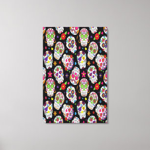 Schaar van de Suikerschedel en bloedige intimidati Canvas Afdruk