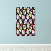 Schaar van de Suikerschedel en bloedige intimidati Canvas Afdruk (Insitu (Houten vloer))