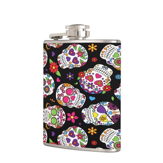 Schaar van de Suikerschedel en bloedige intimidati Heupfles (Links)