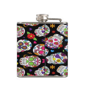 Schaar van de Suikerschedel en bloedige intimidati Heupfles (Achterkant)