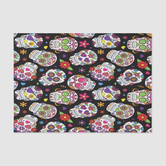 Schaar van de Suikerschedel en bloedige intimidati Tissuepapier (Voorkant)