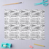 Schaar van een Victoriaanse kapper elegant Tissuepapier (Craft)