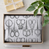 Schaar van een Victoriaanse kapper elegant Tissuepapier (Geschenk)