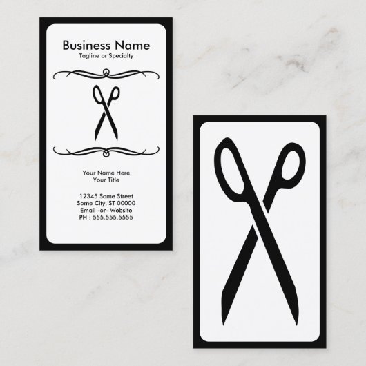 schaar visitekaartje (Voorkant / Achterkant)