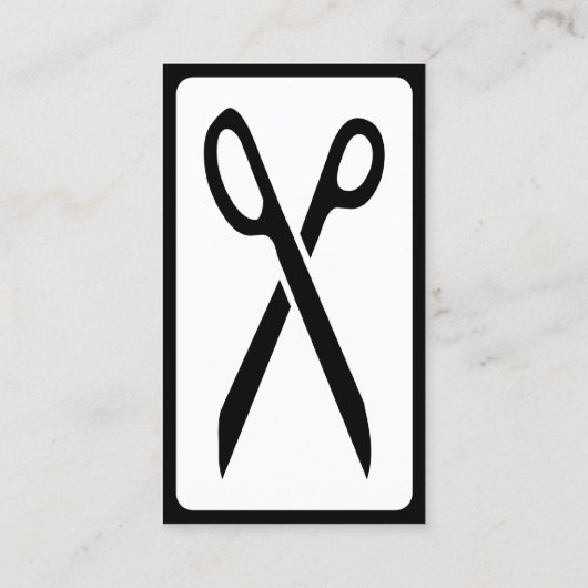 schaar visitekaartje (Achterkant)